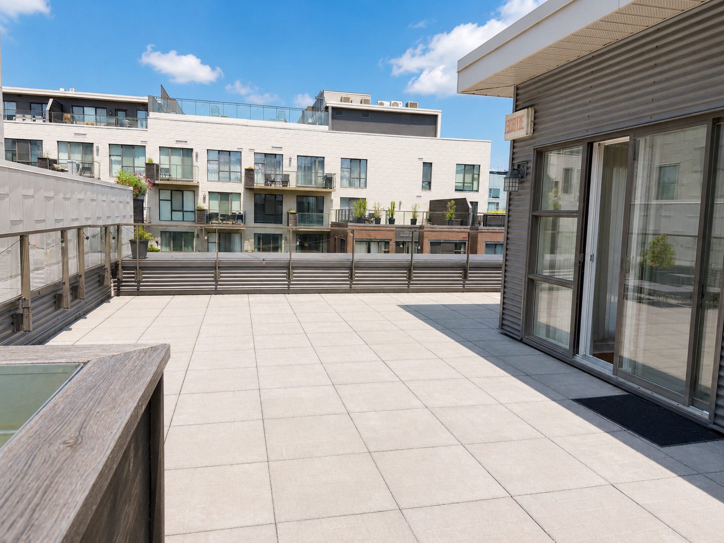 Large paved terrace